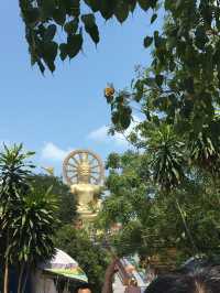 🌞 Koh Samui’s Big Buddha Temple — Peace, Planes & Coconut Breaks 🛕🥥✈️