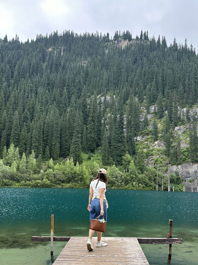 Discover the Enchanting Kaindy Lake in Kazakhstan 🇰🇿 