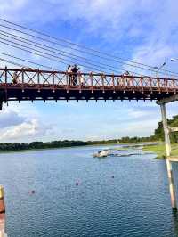 ไปให้อาหารปลากัน @บึงหนองบอน กทม 🌇🐟