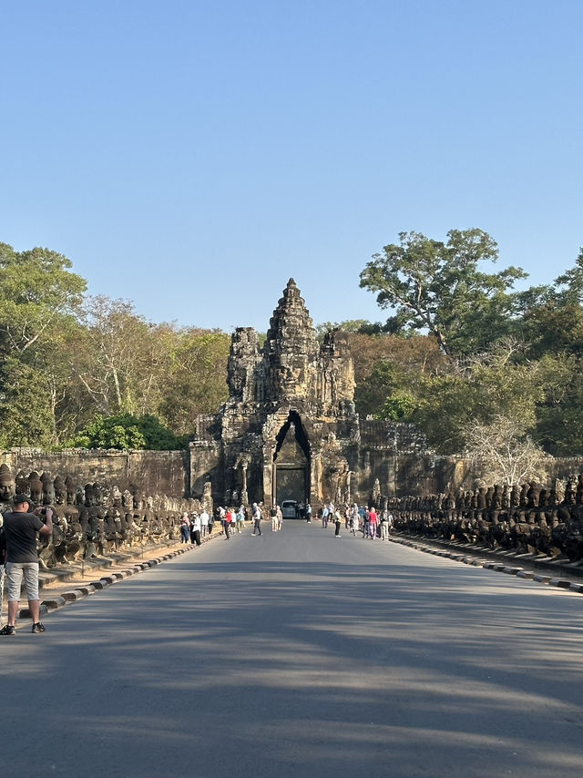 Epic Early Morning at Angkor Thom: Walking Into Ancient History 🚶♂️🛕