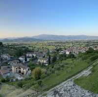 Fantastic scenery view of Anghiari 