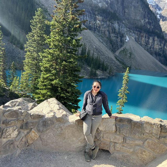 Turquoise water of Moraine Lake