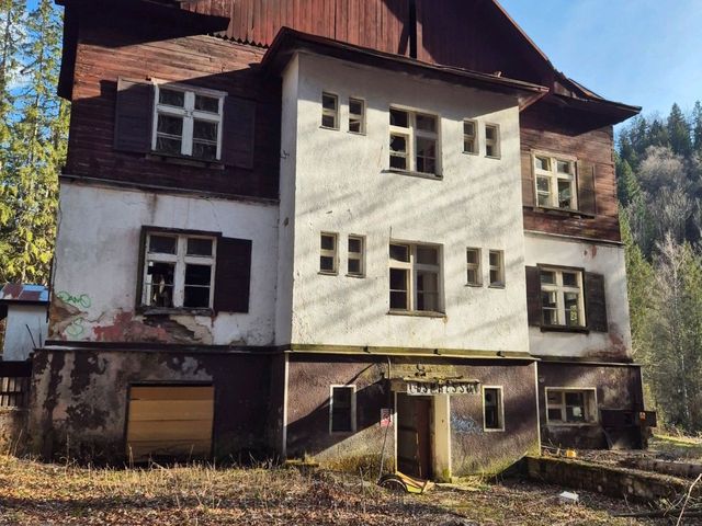 Mysterious and abandoned place with healing water
