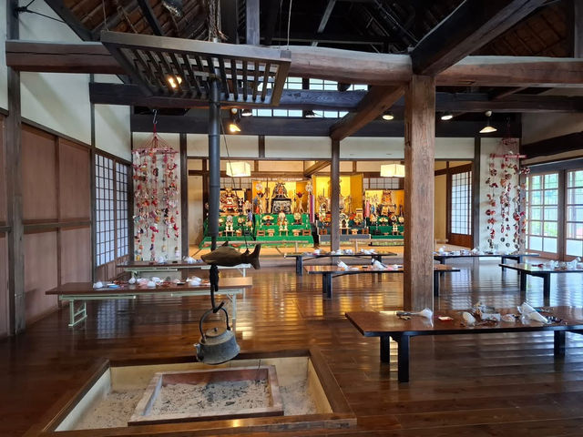 The original scenery of Japan, thatched roofs and Mt. Fuji