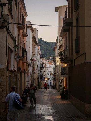 The streets and coastline of Tossa de Mar