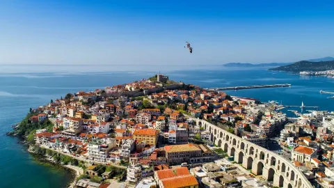 Kavala — The Greek City Where the Aqueduct Meets the Sea and Tobacco Mansions Climb the Hill — traveler post in Thasos