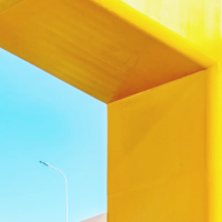 Blue Sky & Yellow Frame