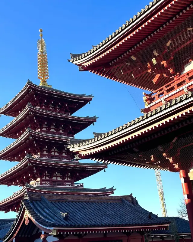 Asakusa Temple Visit: Continuous great luck, full of desserts!