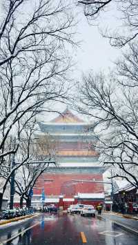 不得不說，一下雪北京就變成了北平