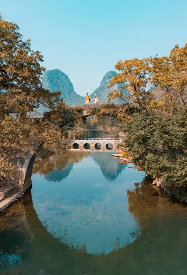 The most romantic Fuli Bridge in Guilin | Walk once and be happy for a whole year