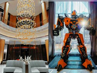It feels like being in a European town at Wuhan Poly Hotel