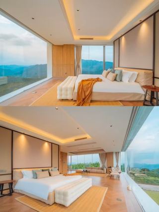 산봉우리 위에 떠 있는 구름 속 민박 | 화주사반산 운은