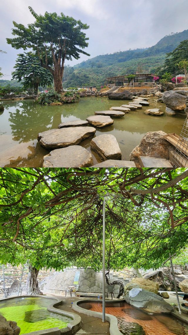 雲南紅河州浸溫泉好去處—個舊丫沙底瀑布溫泉