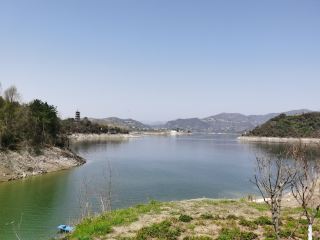 Alpine lake, Qinba wonderland. Visit Ying Lake in Ankang.