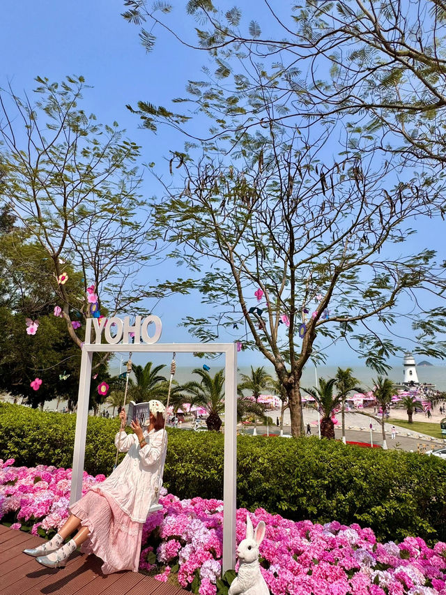 🌸珠海限定！城市客廳繡球花海來襲  