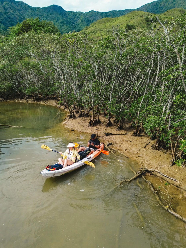 🏝️香港大尾督村，皮划艇的海上樂園