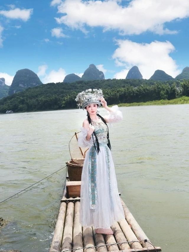 去桂林旅遊秒變一個小仙女，山水景色真係甲天下