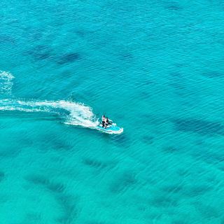 The breathtaking beauty of Nago's sea in Okinawa.