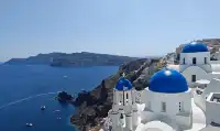 浪漫希臘，在聖托里尼的休閒一天。