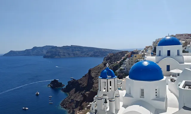浪漫希臘，在聖托里尼的休閒一天。