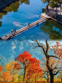 羅田九資河保姆攻略！紅葉巔峰古村煙火，隨手拍都是壁紙級大片