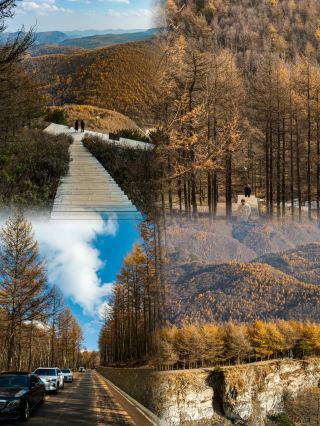 秋の七里峪ハイキング秘境