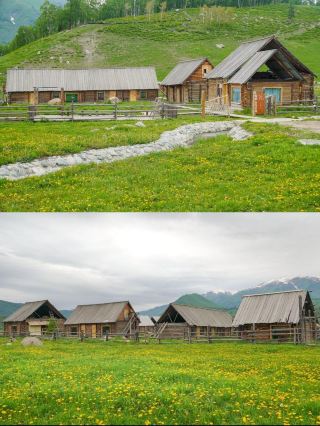 禾木神仙民宿，住进画里爽翻！