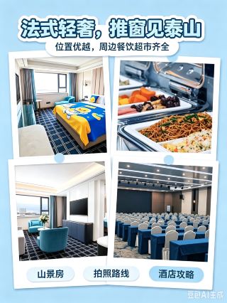 Tai’an Old‑Town Travel Guide✨

Escape the crowds of Mount Tai, wander the charming old‑town streets. Explore vintage stores and ancient architectures for a relaxing citywalk📸

🏨 Ximei Elegant Hotel
📍 No.282 Dongyue Street
Short taxi ride to Dai Temple and old‑town attractions.

🌟 Hotel Highlights
🅿️ Free parking with EV charging piles
👕 24‑hour self‑service laundry room (washer & dryer)
🌄 Fantastic mountain view from guest‑room windows

✨ Room Recommendation
· Mount‑Tai Panoramic Room: Floor‑to‑ceiling windows to enjoy mountain mist and sunset
· City‑View Room: Spacious and quiet for a nice rest

💡Tips
Book high‑floor rooms for better mountain views.

#XimeiElegantHotel #TaianTravel #MountTai