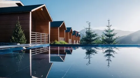             황룡 설산 아래 개인 온천 통나무집에 머물기 — traveler post in 아바 티베트족 창족 자치주