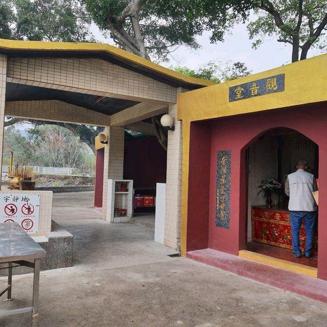 遙望深圳的鹿頸天后宮