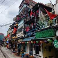 Cafes beside Railway Track