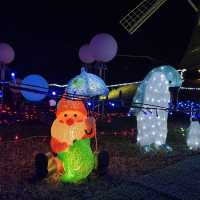 あけぼの山農業公園のクリスマス限定ライトアップ