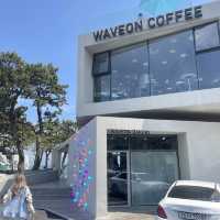 Waveon coffee ☕️🏝️คาเฟ่ดังที่ปูซาน 