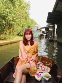 泰國🇹🇭充滿傳統風味的丹嫩莎朵水上市場🛶