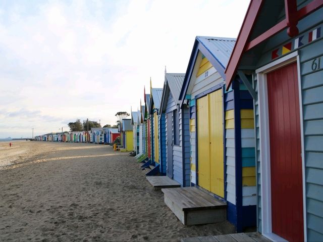 Colorful Beach huts