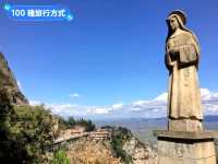 西班牙近郊爬山-宛如鋸齒般的岩石山 Montserrat