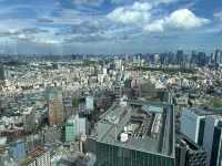 東京涉谷sky景觀台 這邊真的要大推一下！這邊可以俯瞰全東京市區盡收眼底！有樓下玻璃景觀台也有樓上露天景觀