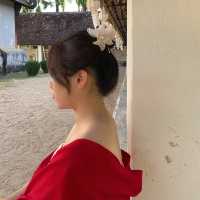 แต่งชุดล้านนา เป็น กาสะลองกับซ้องปีบ