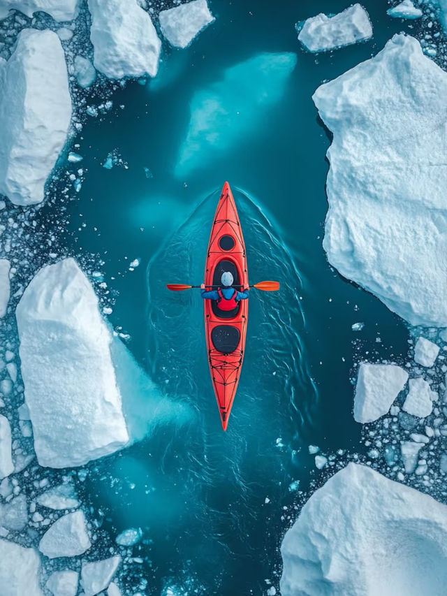 Kayaking in greenland 🇬🇱 