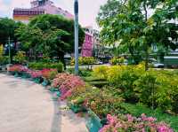 泰國曼谷市中心湄南河畔唐人街著名環島噴泉⛲公園景點：22 July Roundabout，適合打卡拍照📸親子遊