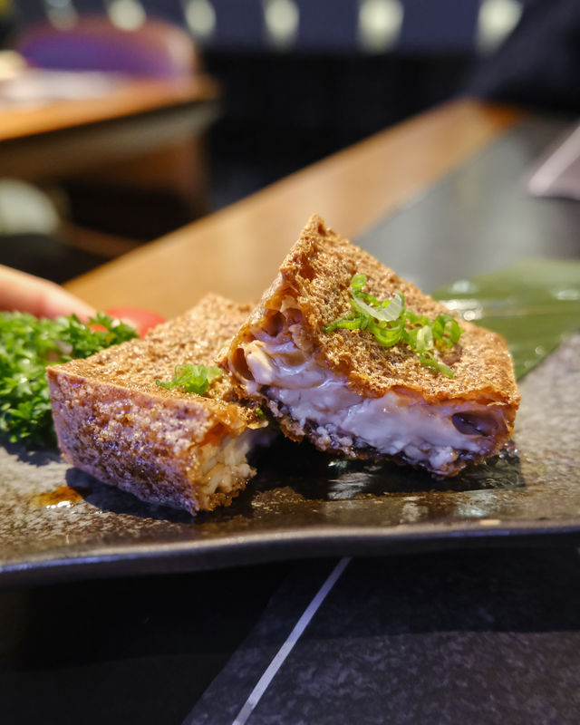 超正樓上日本菜。大推汁燒豆腐