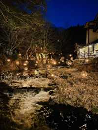 【熊本旅行】幻想的な灯りと川の流れを楽しむ湯あかり✨️