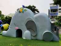 屏東-勝利動物溜滑梯公園，超級可愛