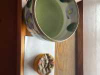 Beautiful view with delicious sweets