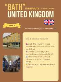 Bath 3-days itinerary 