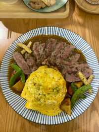 深水埗區牛肉眼咖喱日式蛋包飯推介@𠽌𠽌