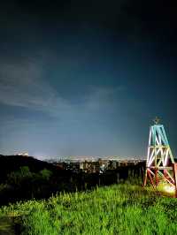 🌌桃園蘆竹秘境夜景｜山川夜海咖啡廳：在鬆餅與星光中緩緩沉醉