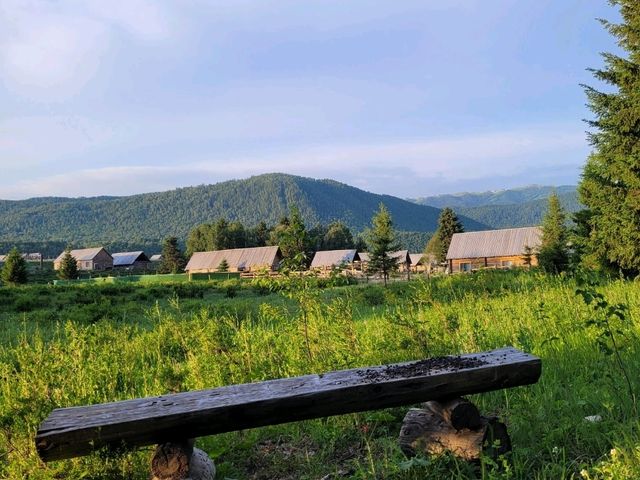 Beautiful summer day in Hemu, Xinjiang