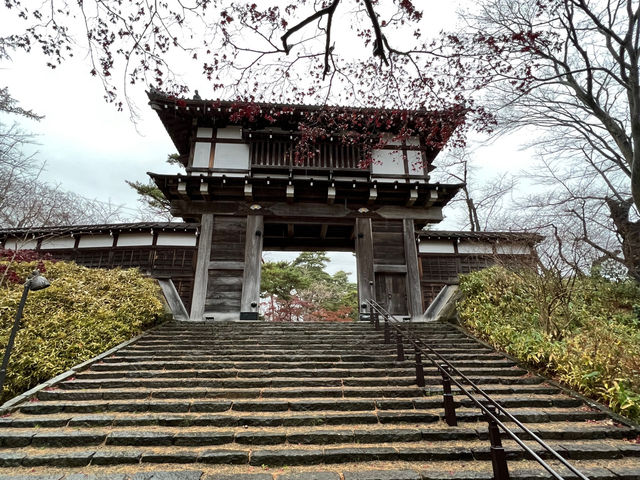 🌧️ Moody Skies Over Kubota Castle Ruins – A Quiet Slice of History