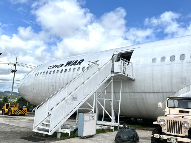 実際の飛行機で楽しむ特別なカフェ体験✈️ #CoffeeWar331 #パタヤカフェ #飛行機カフェ